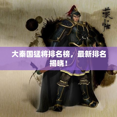 大秦国猛将排名榜，最新排名揭晓！