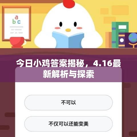 今日小鸡答案揭秘，4.16最新解析与探索