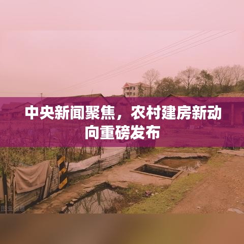 中央新闻聚焦，农村建房新动向重磅发布