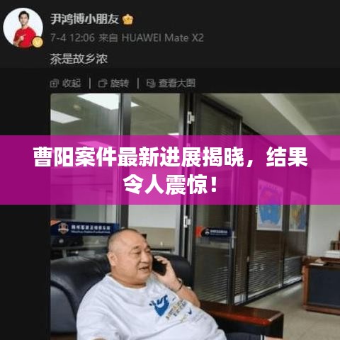 曹阳案件最新进展揭晓，结果令人震惊！