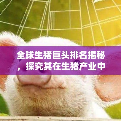 全球生猪巨头排名揭秘，探究其在生猪产业中的霸主地位与全球影响力
