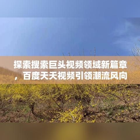 探索搜索巨头视频领域新篇章，百度天天视频引领潮流风向标