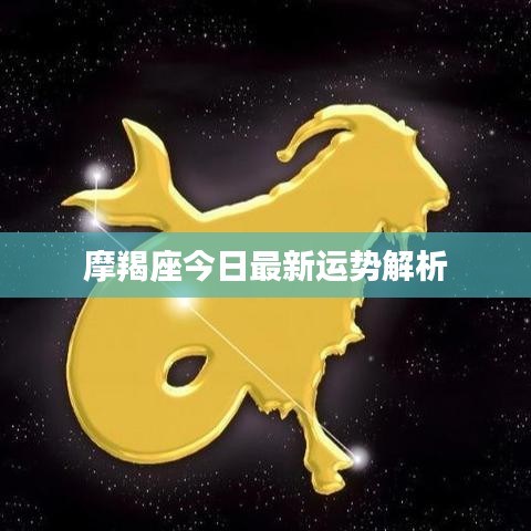 摩羯座今日最新运势解析