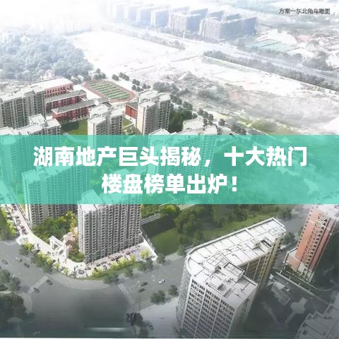 湖南地产巨头揭秘，十大热门楼盘榜单出炉！